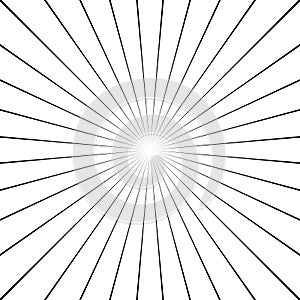 Abstract radial lines starburst, sunburst circular pattern