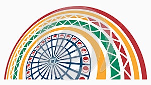 Abstract Radial Pattern, Dynamic Geometric Design, vector design Generative AI