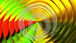 Abstract radial swirling vortex motion background. Motion. Gradient colorful hypnotic light beams glowing into all the