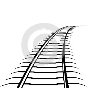 Abstract railway line