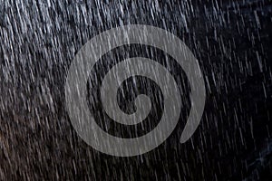 Abstract rain texture background. background rain in night light