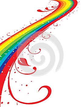 Abstract rainbow background