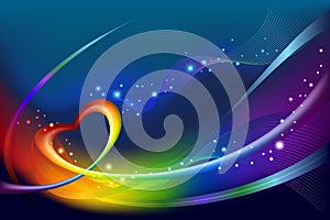 Abstract rainbow background