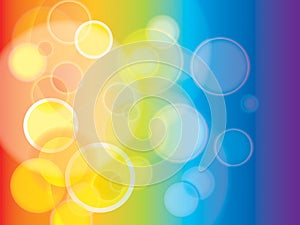 Abstract Rainbow background in EPS-10