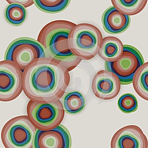 Abstract rainbow circles background