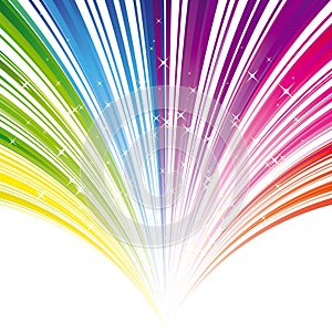 Abstract rainbow color stripe background