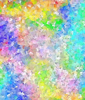 Abstract rainbow-colored mosaic background