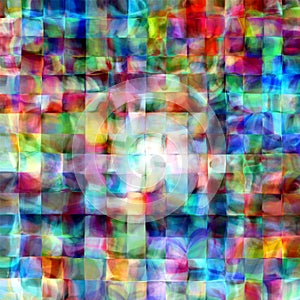 Abstract rainbow colorful tiles mozaic paint geometric pallette background