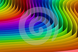 Abstract rainbow colors wave