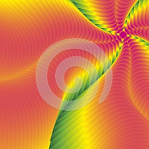 Abstract rainbow decorative element.