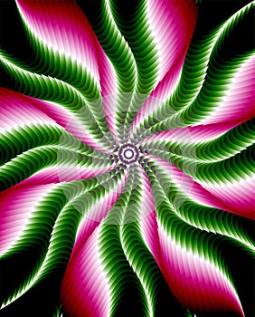 Abstract rainbow decorative star. Abstract decay element