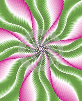 Abstract rainbow decorative element. Abstract spirograph element