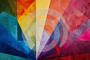 Abstract rainbow geometric