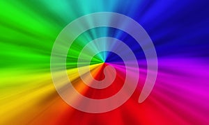 Abstract rainbow gradient motion blur background.