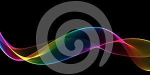 Abstract rainbow light wave futuristic background