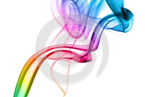 Abstract rainbow smoke background