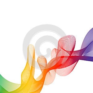 Abstract rainbow spectrum vector background