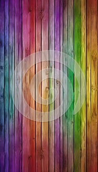 Abstract rainbow wood background