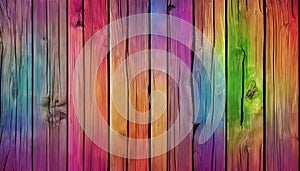 Abstract rainbow wood background