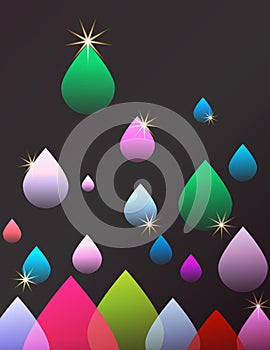 Abstract Raindrops Background