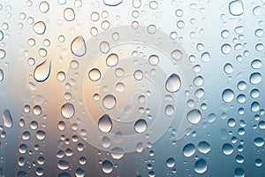 Abstract raindrops Water droplets on glass create an intriguing abstract background