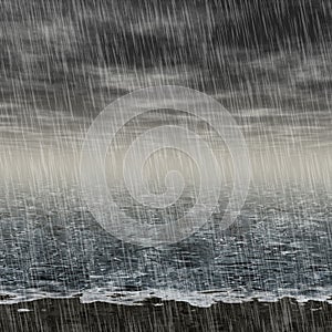 Abstract rainy landscape generated hires background