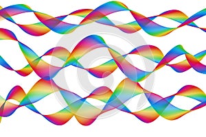 Abstract colourful waves background design illustration