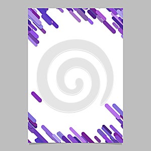Abstract random diagonal rounded stripe pattern page