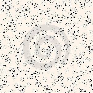 Abstract random dots seamless pattern. Simple vector dirty grunge texture