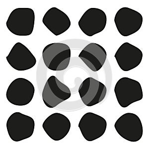 Abstract random shapes set. Modern design elements. Vector art. Vector illustration. EPS 10.