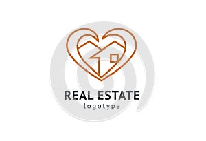 Abstract real estate agent logo icon vector design. Rent, sale of real estate vector logo, House cleaning, home security, real