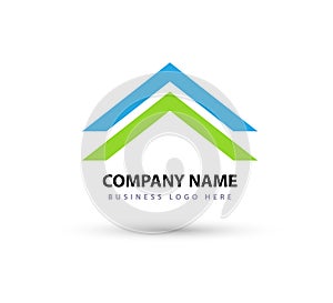 Abstract real estate House roof and home logo vector element icon business Logo, icon for your company