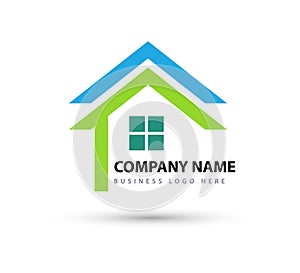 Abstract real estate House roof and home logo vector element icon business Logo, icon for your company