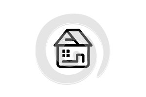 Abstract real estate House roof and home logo vector element icon design vector on white background in ai10 illustrations.