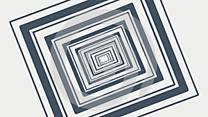 Abstract receding square pattern, dynamic optical illusion, vector design Generative AI