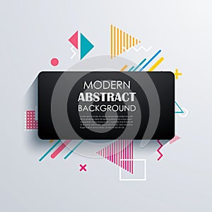 Abstract rectangle geometric pattern design and background.