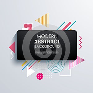 Abstract rectangle geometric pattern design and background.