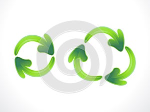 Abstract recycle and refresh icon