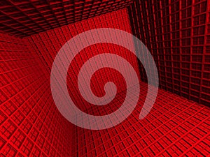 Abstract Red 3d Architecture Background