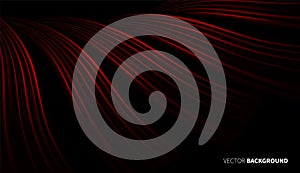 Abstract red 3d twisted lines background vector fully editable shape modern creative design 3d pattern. digital texture.