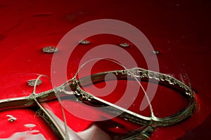 Abstract red background