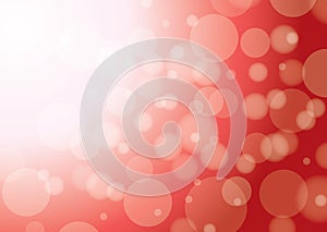 Abstract red background with bokeh