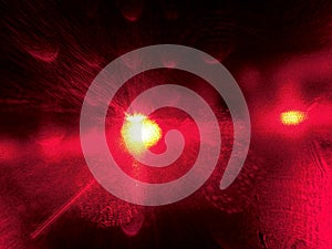 Abstract red background.Bright flash of light.Sun.Galaxy. Stars.