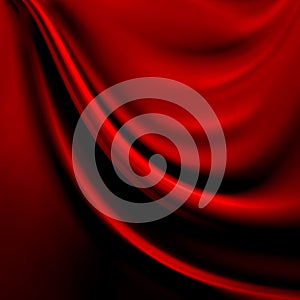 Abstract red background cloth or liquid wave