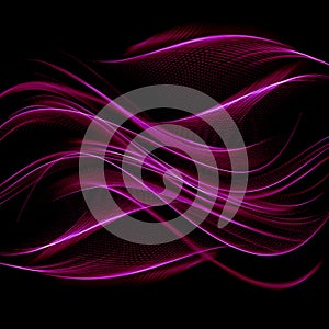 Abstract red background cloth or liquid wave illustration of wav