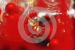 abstract red background, on the eve of Christmas,holiday lights