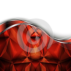 Abstract red background. Vector Illustration