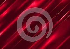 Abstract Red Background. Vector Ruby Texture with Shiny Stripes.