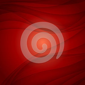 Abstract red background with wave. Vector illustration