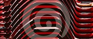 Abstract red background with wavy lines